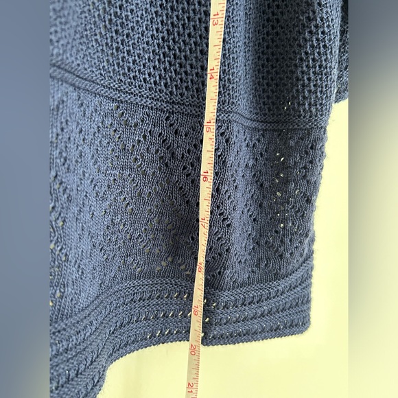 FADED GLORY Navy blue shrug knit sweater.  Size large - Picture 9 of 15